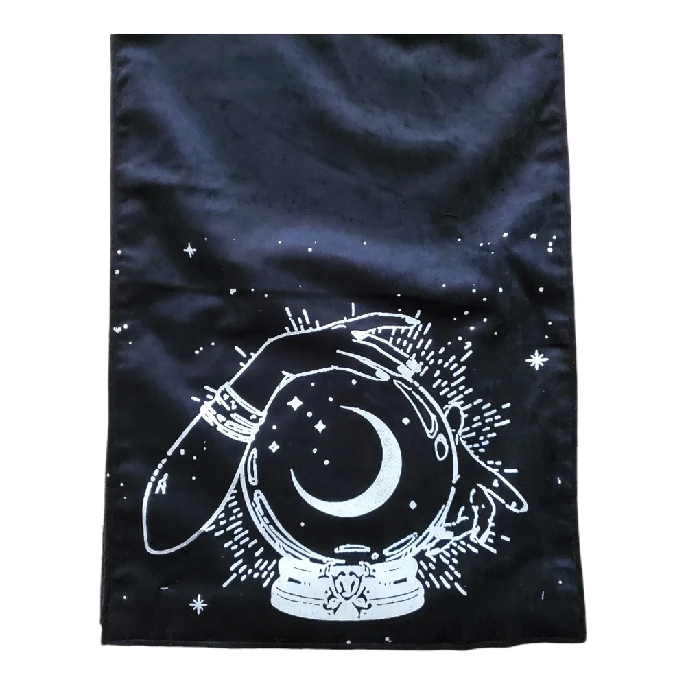New Goth Black Velvet Fortune Teller Table‎ Runner 16